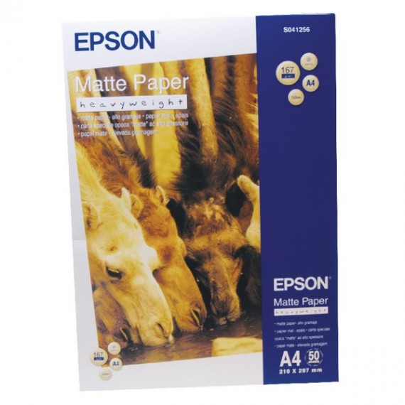 Epson Matte Paper HWT A4 Pk50 S041256