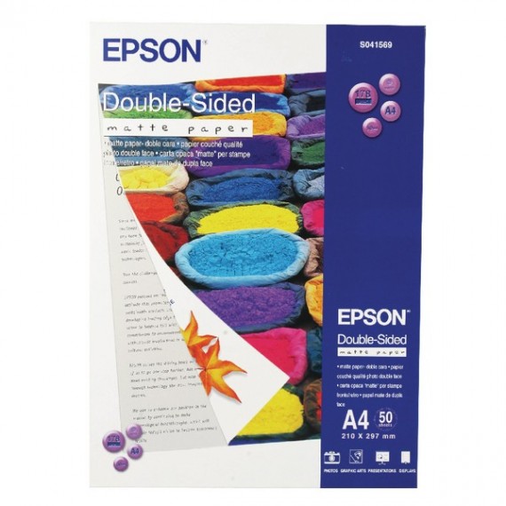 Epson Double Sided Matte Paper A4 Pk50