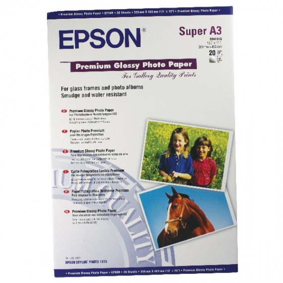 Epson Prem Gls Photo Paper A3plus Pk20