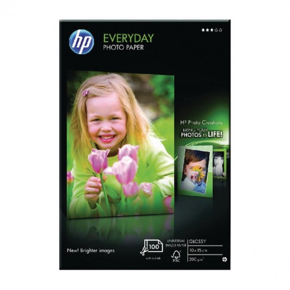 HP E/Day Glossy Photo Ppr 100Sht 10X15cm