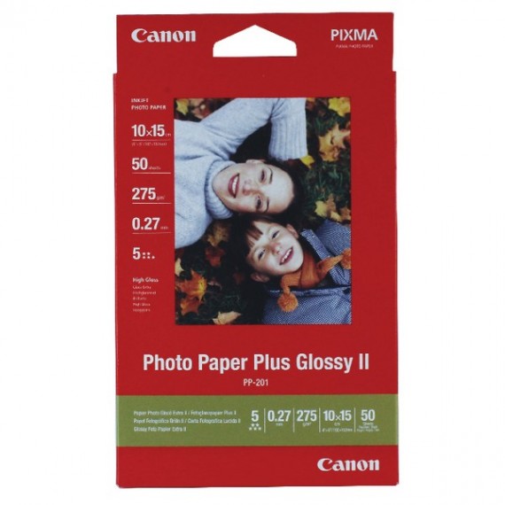 Canon Pht Ppr Plus Glsy 10x15 Pk50 PP201