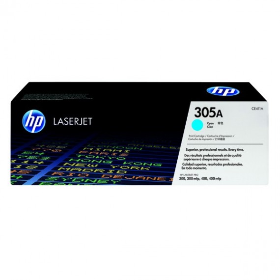 HP 305A Toner Cartridge Cyan CE411A