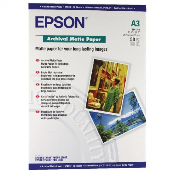 Epson A3 Archival Matte Paper Pk50