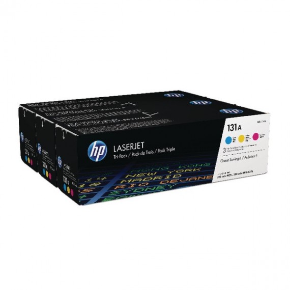 HP 131A Orgl Ljet Tnr Carft Clr Pk3 CMY