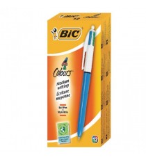 Bic 4 Colour Pen Blu/Blk/Red/Grn 801867