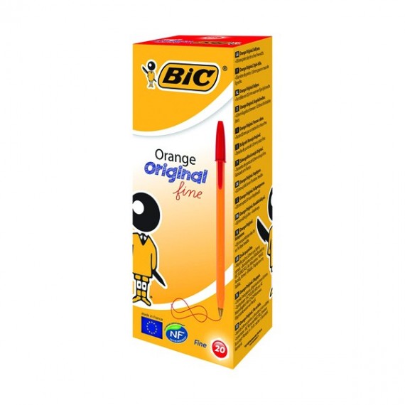 Bic Orange Fine BallPen Red 10112