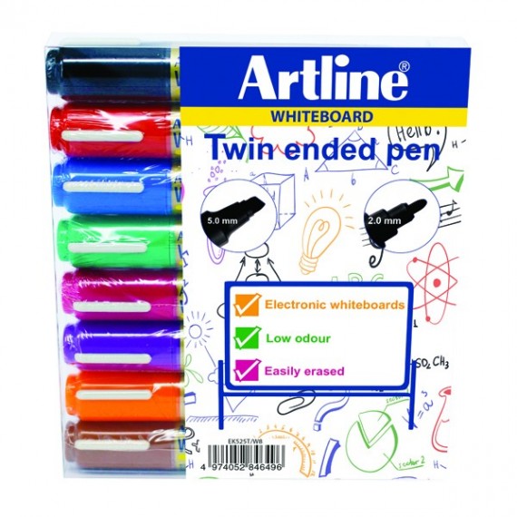 Artline 2in1 Dry Marker Chis Tip Ass P8