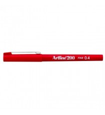 Artline Pen 0.4mm Tip Red 200