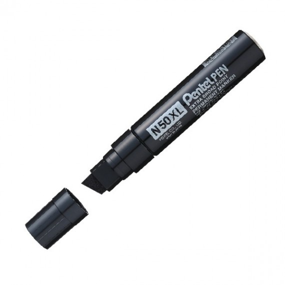 Pentel Marker Chisel Tip Black M180/6-A