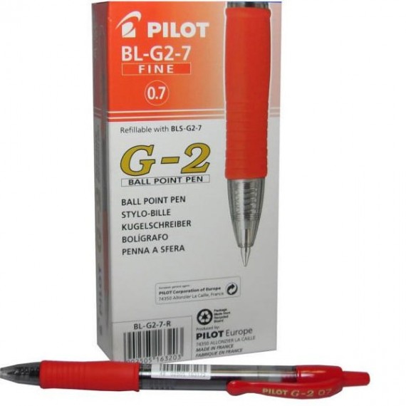 Pilot Gel Ink Retr Pen Red G20702