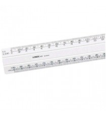 Linex ScaleRule Flat 1:5:500 30cm Wh 433