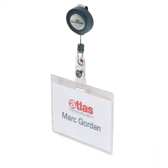 Durable Name Badge With Badge Reel Pk10