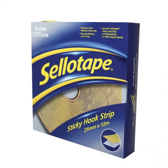 Sellotape Sticky Hook Strip 25mm x 12m