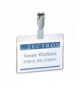 Badge 60x90mm Visitor Clear Pk25 8147/19