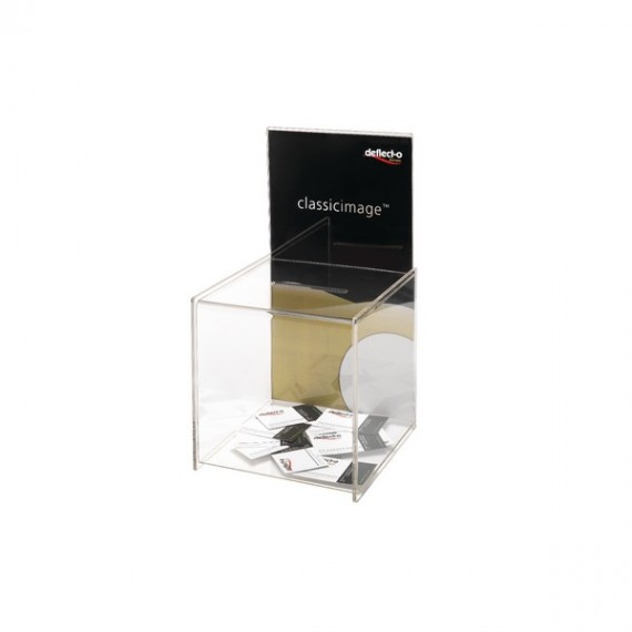 Deflecto Suggest Box/Sign Holder Clr
