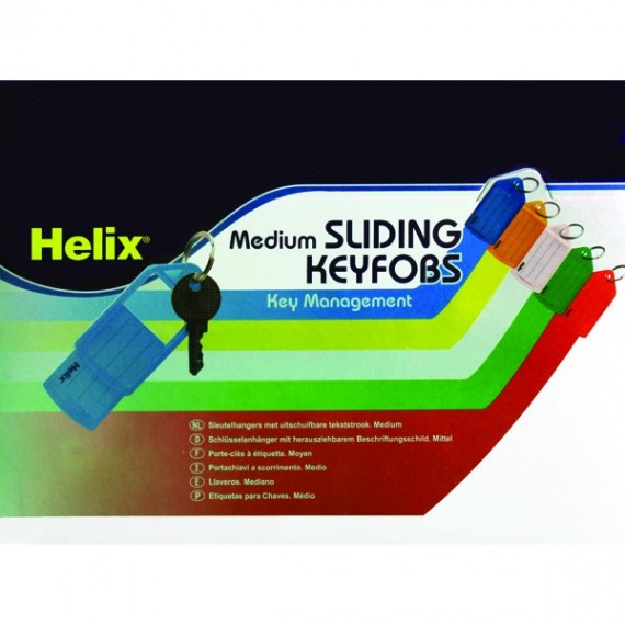 Helix Sliding Key Fob Medium Astd Pk50
