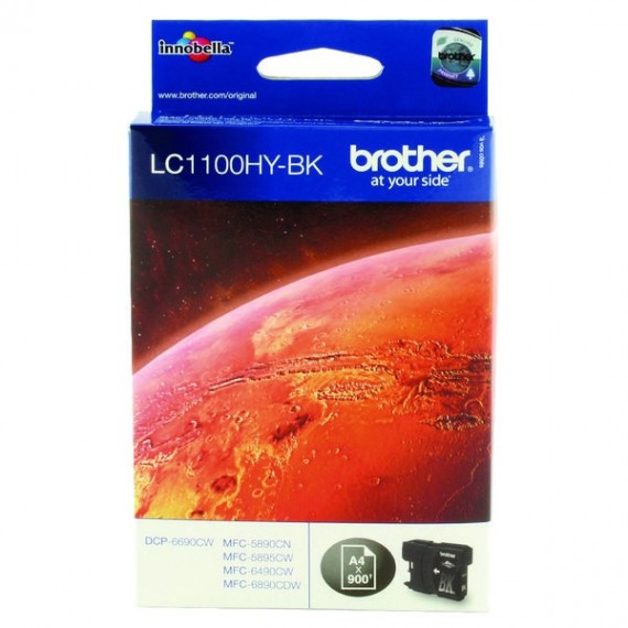 Brother Inkjet Cart HY Black LC1100HYBK