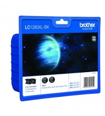 Brother LC1280XL Inkjet Cart Twin Pk Blk