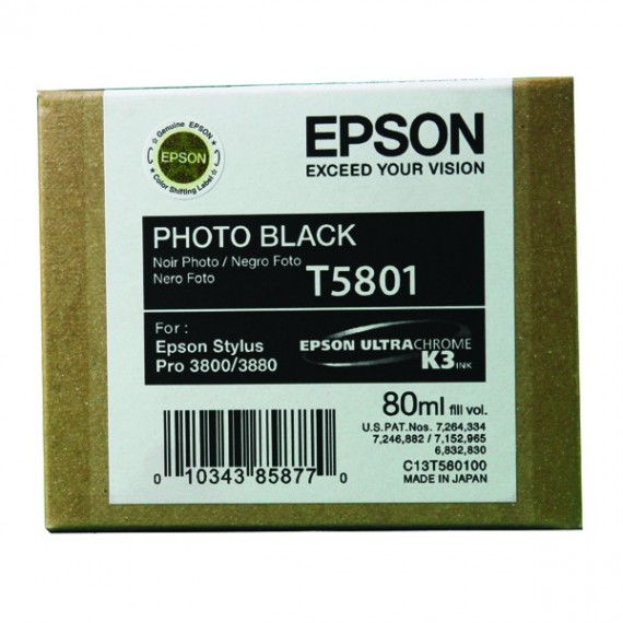 Epson Ink Cart Photo Blk C13T580100