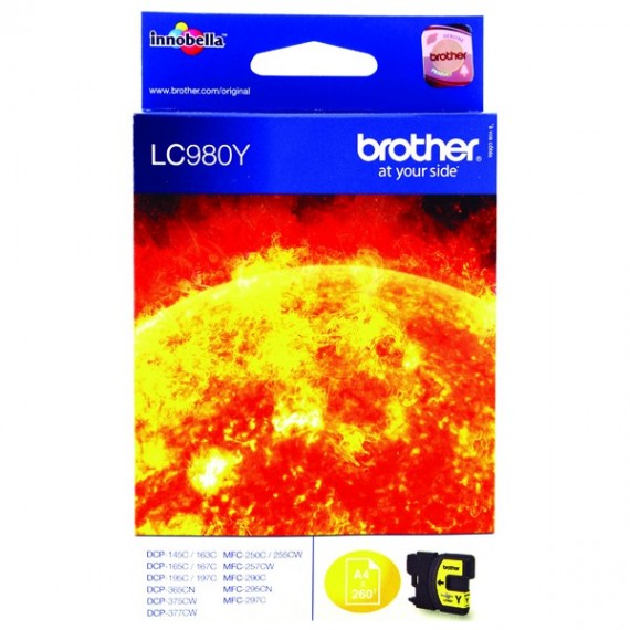 Brother LC980 Ink Cart Yellow LC980Y