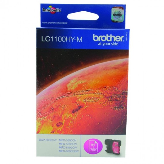 Brother Inkjet Cart HY Magenta LC1100HYM