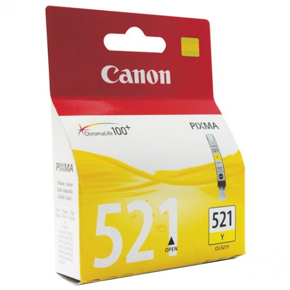 Canon Inkjet Cart 9ml Yellow CLI-521Y