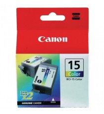 Canon Ink Cartridge Col BCI-15C Pk2
