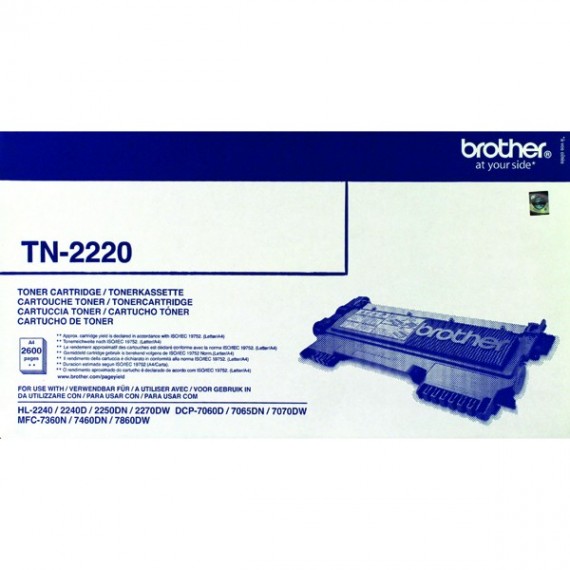 Brother Toner Black 2.6K TN2220