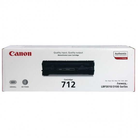 Canon CRG712 Laser Toner Cart Black