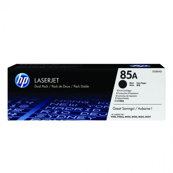 HP 85 LsrJet Toner Blk Pk2 CE285AD