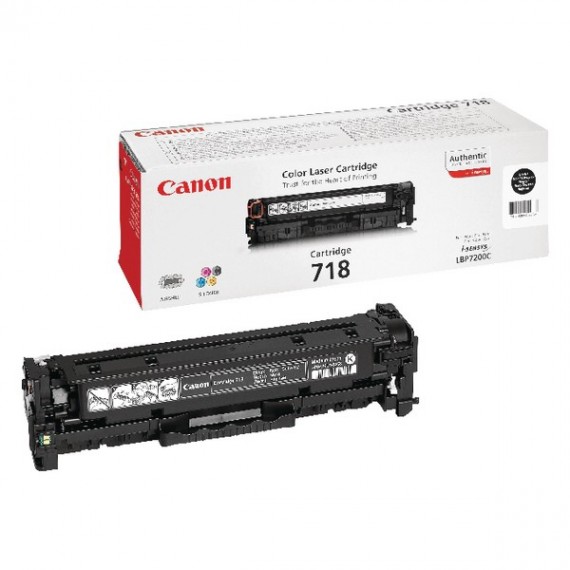 Canon LBP7200CDN 718VP Tnr Cart Blk Pk2