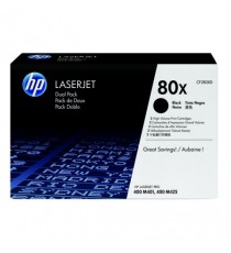 HP 80X Black Dual Tnr Cart Lj M401/M425