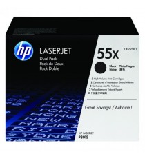 HP CE255XD Dual Pack Toner Black