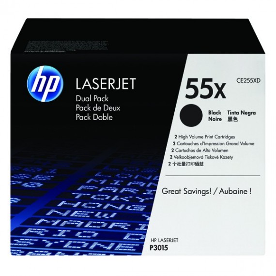 HP CE255XD Dual Pack Toner Black