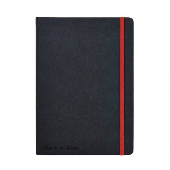 Black n Red Hard Cover A5 Notebook