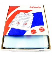 Esselte Clear Embossed Pocket Pk100