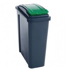 VFM Recycling Bin With Lid 25 Litre Gree