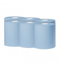 Q-Connect Cfeed Roll 1Ply 300M Bl Pk6