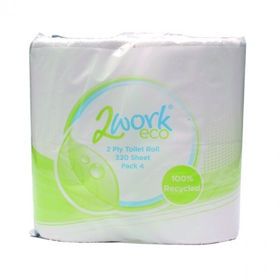 Q-Connect Toilet Roll 2Ply 320Sheet Pk36