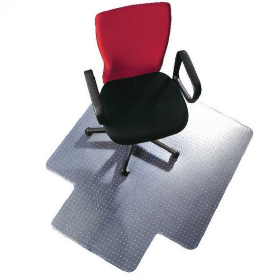 FF Qconnect Chairmat Pvc 1143X1346mm Clr