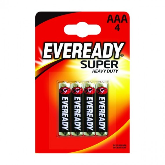 Eveready Super Silver AAA Pk4 RO3B4UP