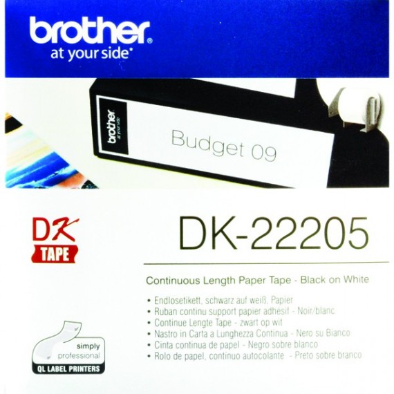 Brother Cont Paper Tape 62mm DK22205