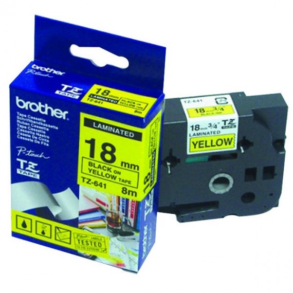 Brother P-Touch Tape TZE641 18mm