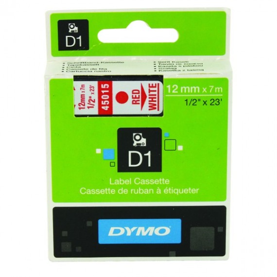 Dymo 4500 Tape Red/White 45015