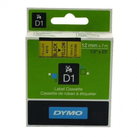 Dymo 4500 Tape Black/Yellow 45018