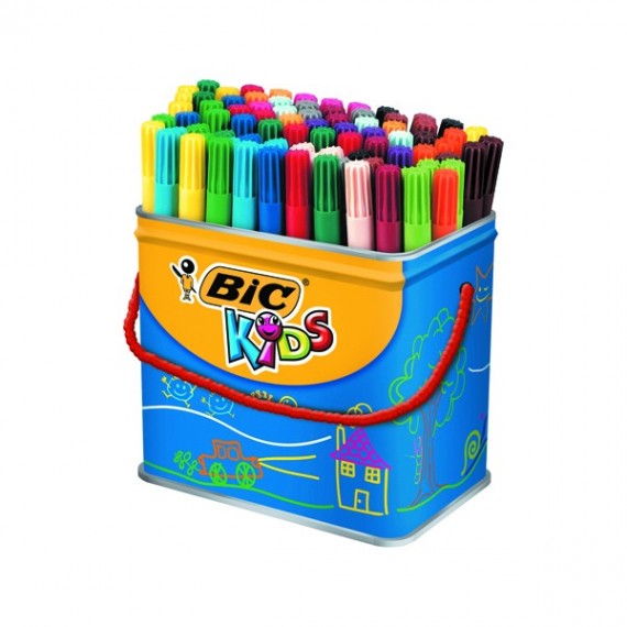 Bic Visa Colouring Pens Drum Pk 84