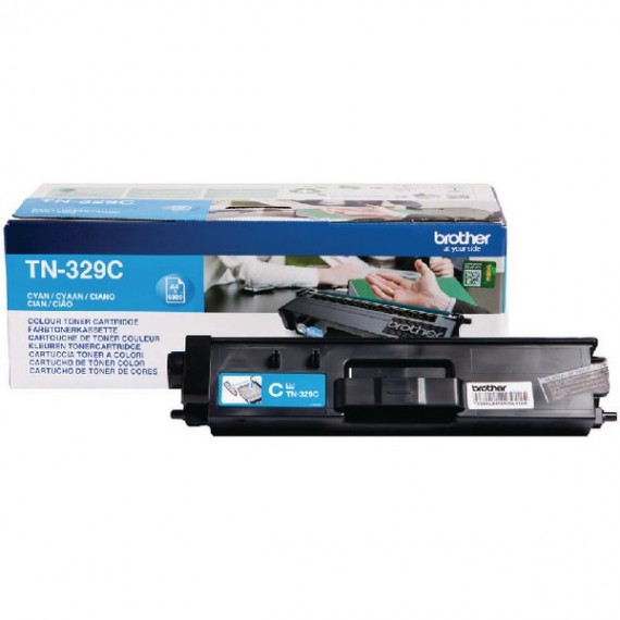 Brother TN329C XHY Toner Cart Cyan Pk1