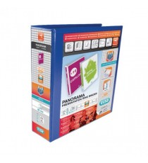 Elba A4 Panorama 65mm 4D Pres Binder Blu