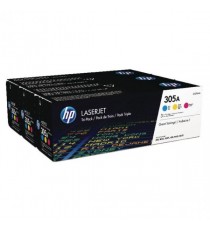 HP 305A 3Pk Cyn/Mag/Ylw Orgl Lj Tnr