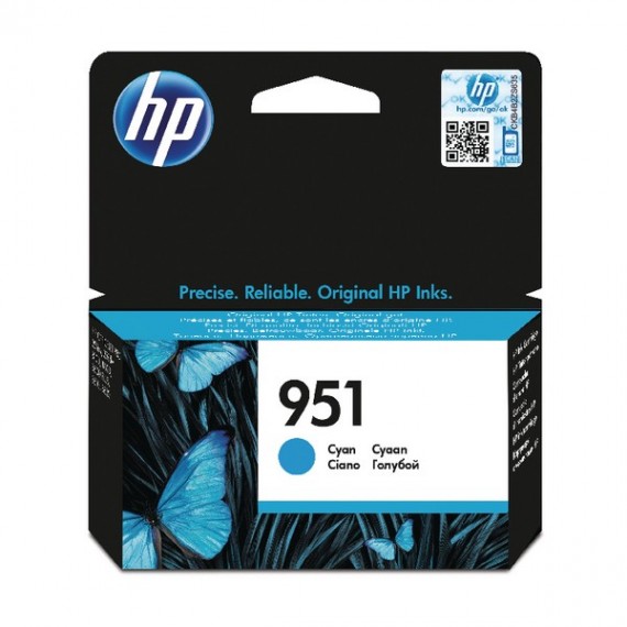 HP 951 Officejt Ink Cart Cyn CN050AE Pl1